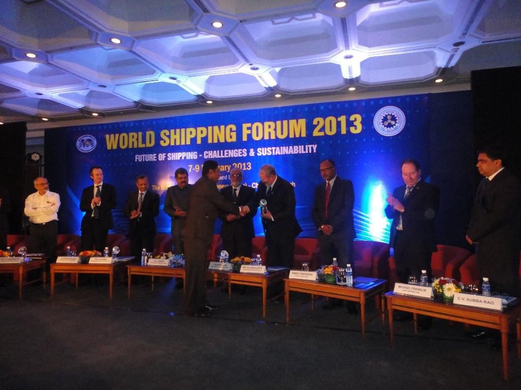 World Shipping Forum Award 2013
