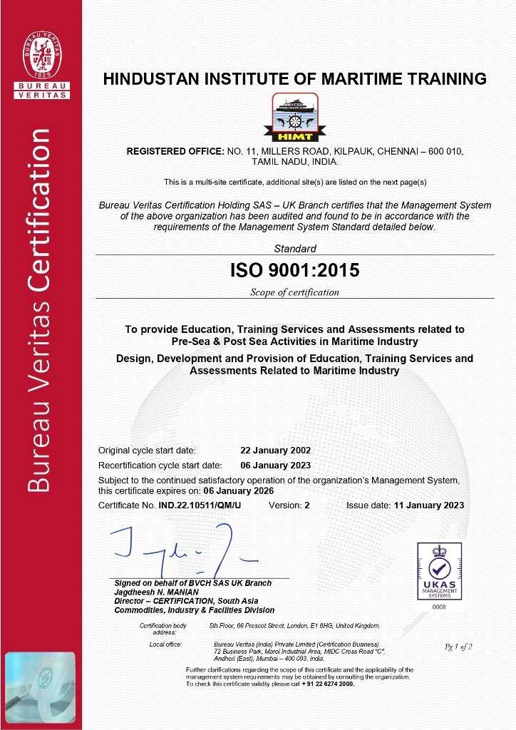 BV ISO 9001:2015 Certificate