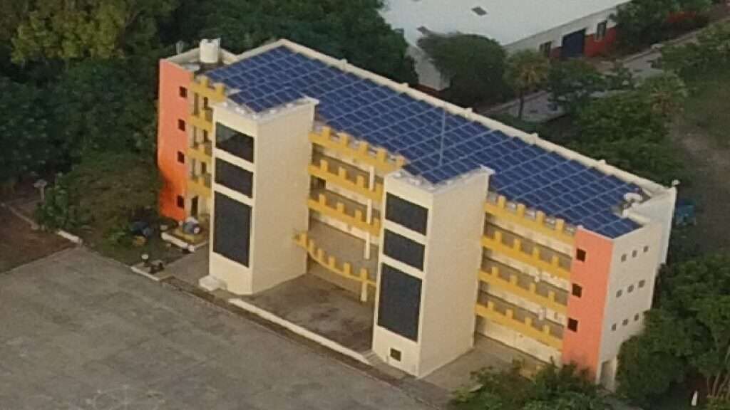 Campus solar plant diagram