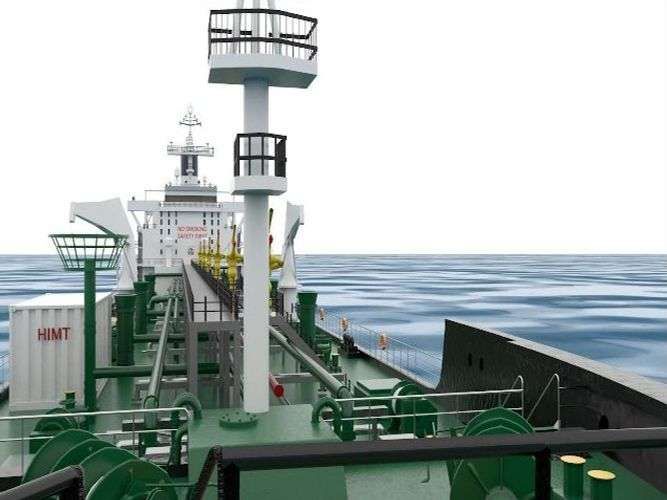 VR Oil Tanker Deck